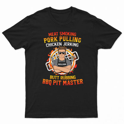 Butt Rubbing BBQ Pit Master - Personalized Custom T Shirt