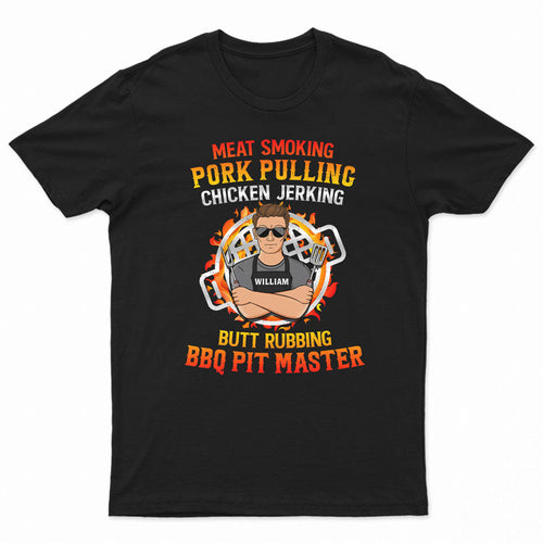 Butt Rubbing BBQ Pit Master - Personalized Custom T Shirt