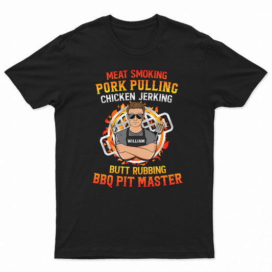 Butt Rubbing BBQ Pit Master - Personalized Custom T Shirt