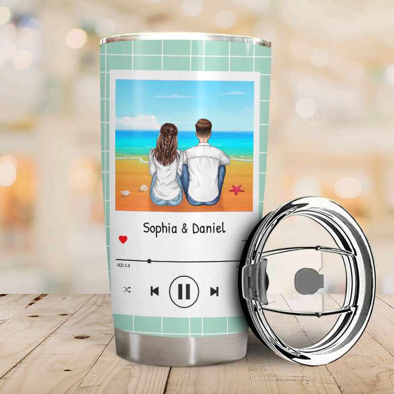 All The Love Songs - Gift For Couples - Personalized Custom Tumbler