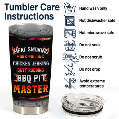 BBQ Pit Master - Personalized Custom Tumbler