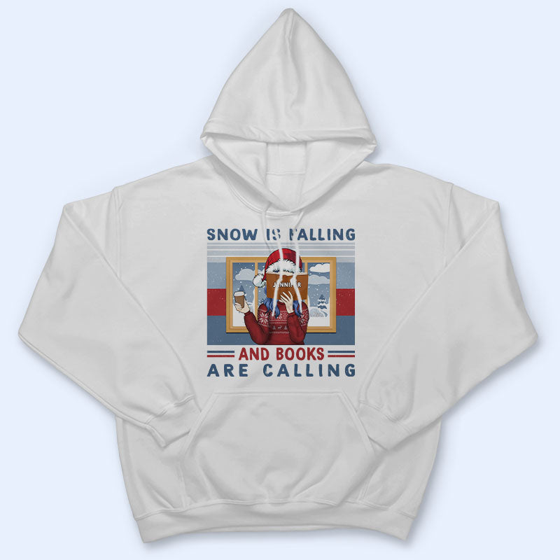 Christmas Snow Is Falling - Gift For Book Lovers - Personalized Custom Hoodie