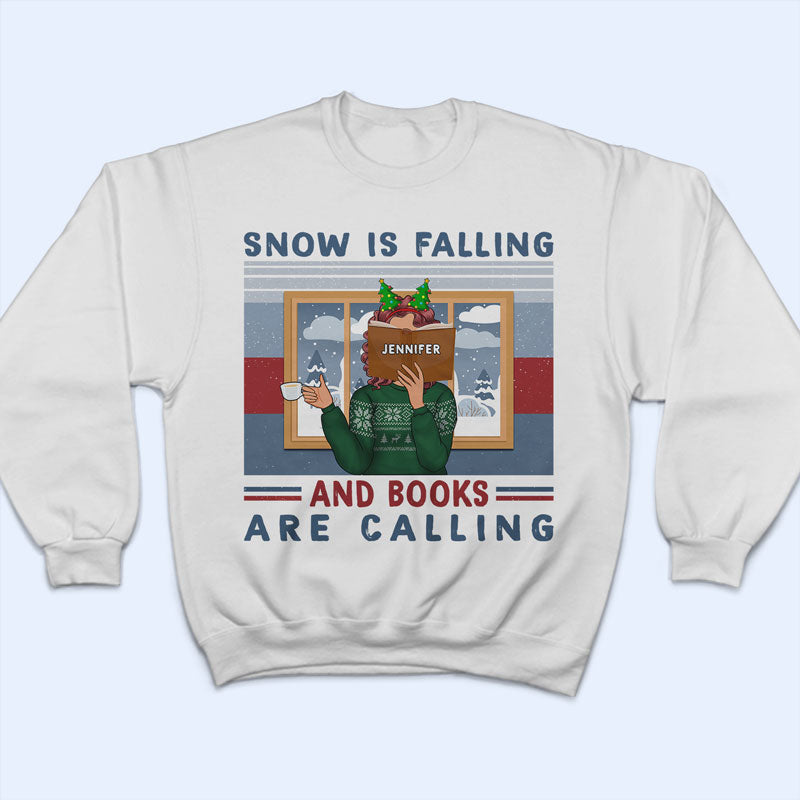 Christmas Snow Is Falling - Gift For Book Lovers - Personalized Custom Hoodie