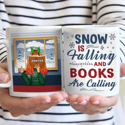 Christmas Snow Is Falling - Gift For Book Lovers - Personalized Custom Mug