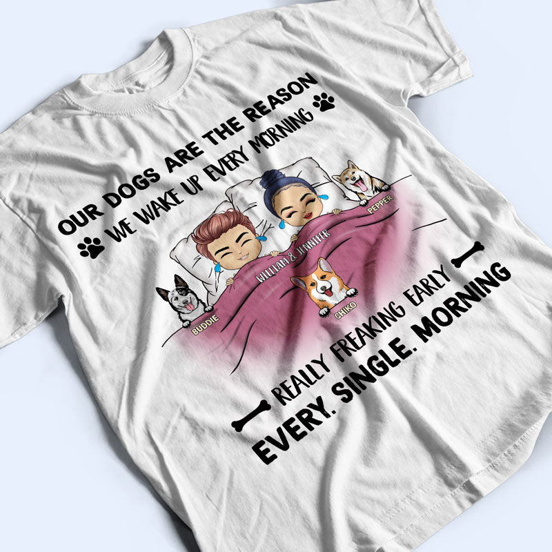 Every Single Morning Couple - Gift For Dog And Cat Lovers - Personalized Custom Hoodie