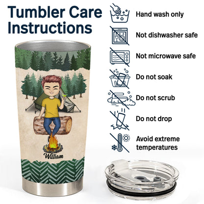 Camping Super Sexy Camping Lady - Funny Gift For Camping Lovers - Personalized Custom Tumbler