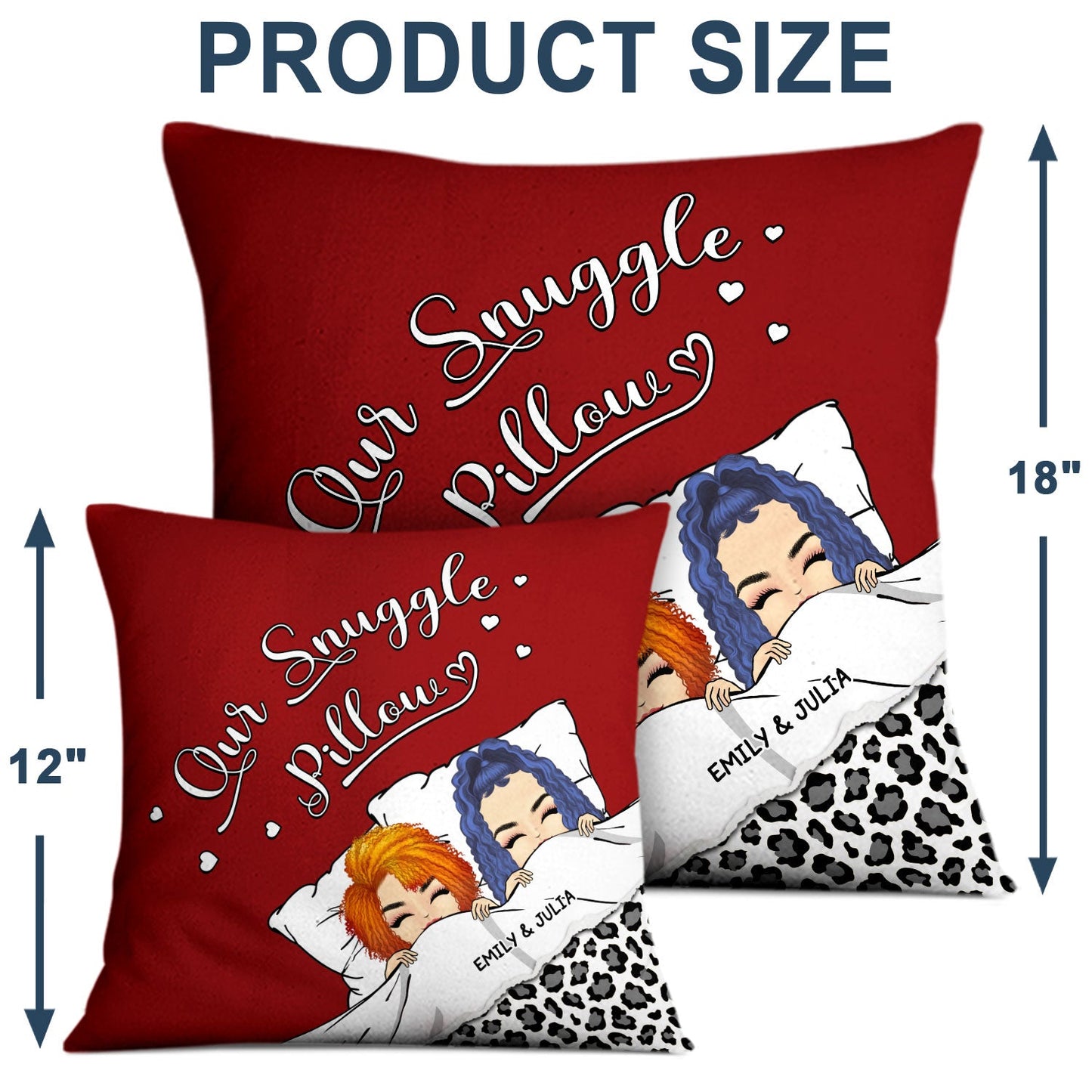 Couple Our Snuggle Pillow - Gift For Couples - Personalized Custom Pillow