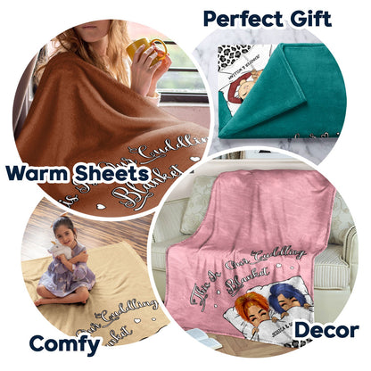 Couple Blanket Together Since - Gift For Couple - Personalized Custom Fleece Blanket