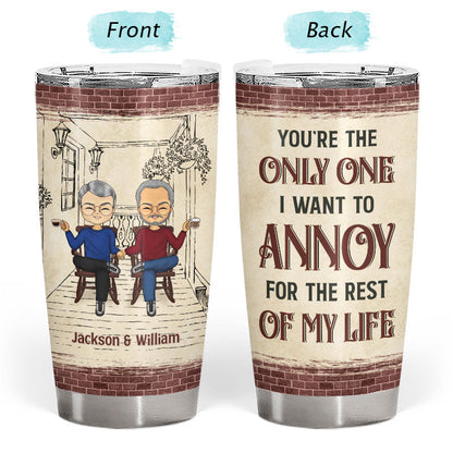 Old Chibi Annoying Each Other For Years - Personalized Custom Tumbler
