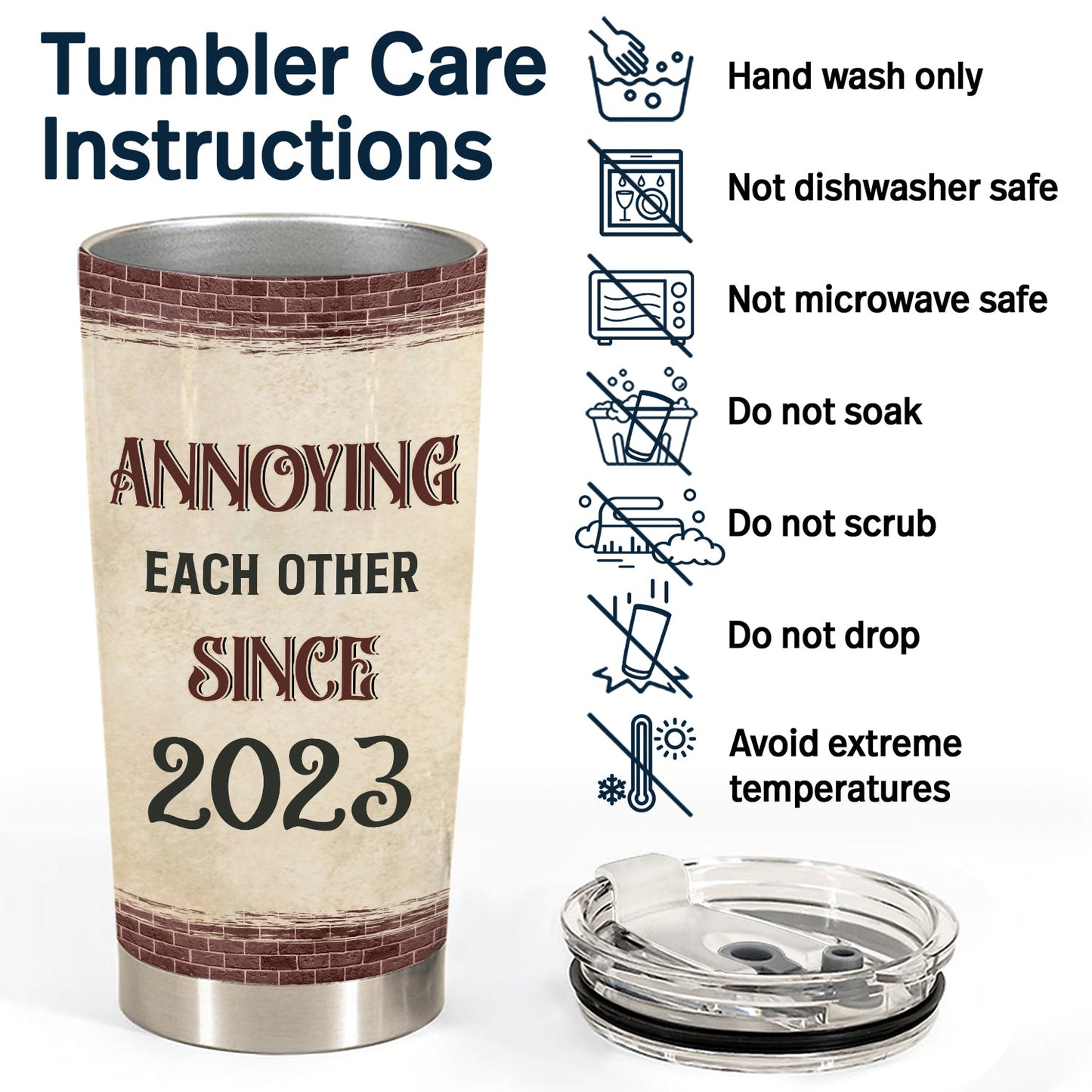 Old Chibi Annoying Each Other For Years - Personalized Custom Tumbler