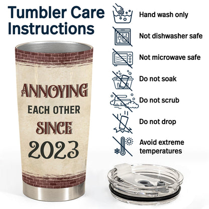 Old Chibi Annoying Each Other For Years - Personalized Custom Tumbler