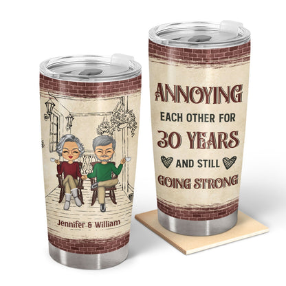 Old Chibi Annoying Each Other For Years - Personalized Custom Tumbler