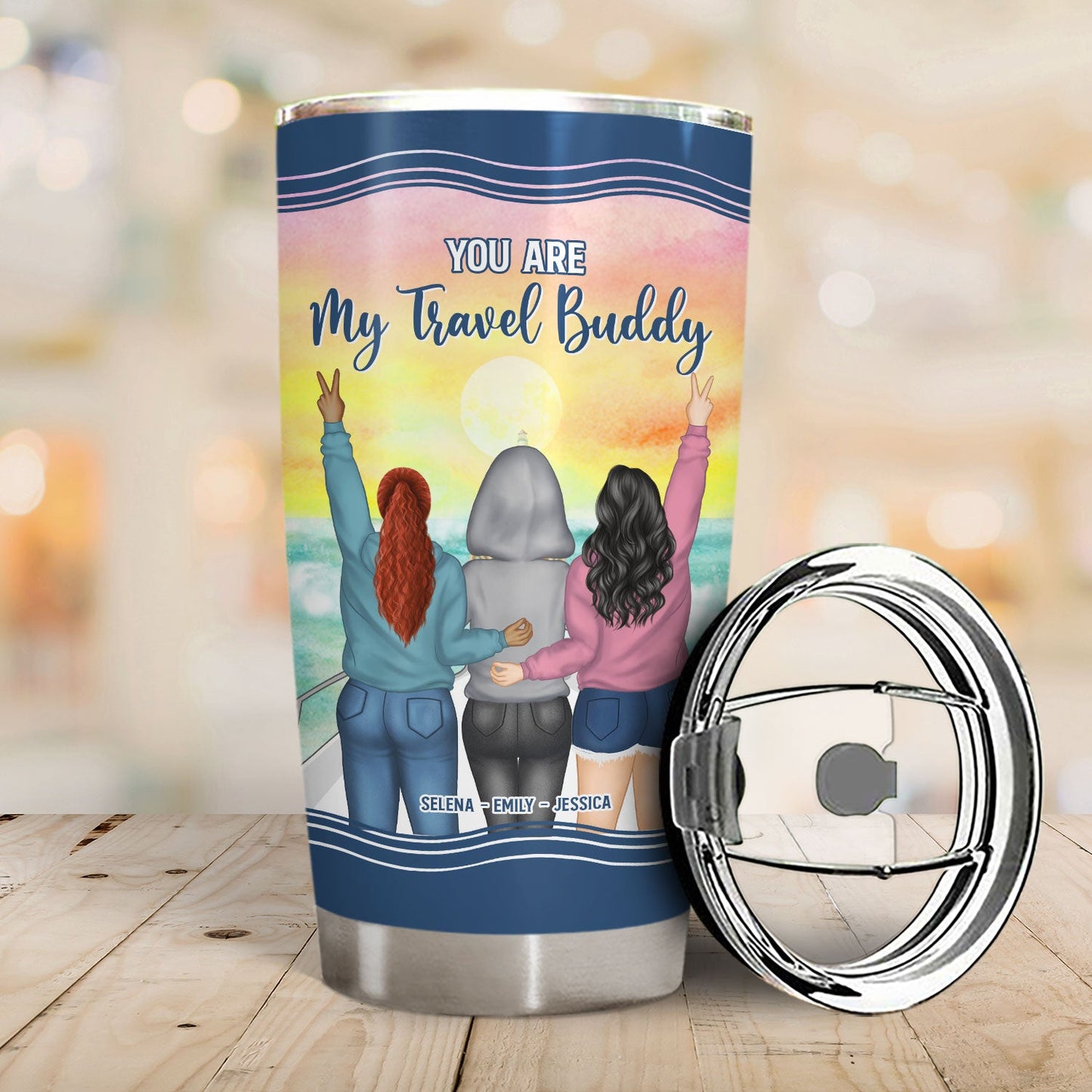 Traveling Bestie Life Is Better On A Cruise - Gift For Bestie - Personalized Custom Tumbler