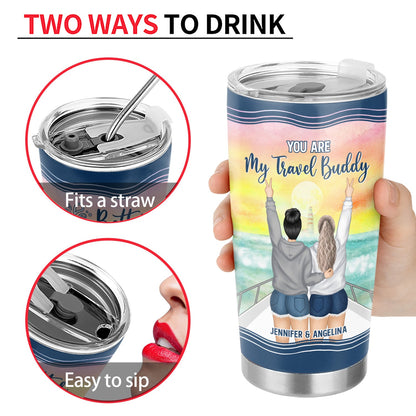 Traveling Bestie Life Is Better On A Cruise - Gift For Bestie - Personalized Custom Tumbler