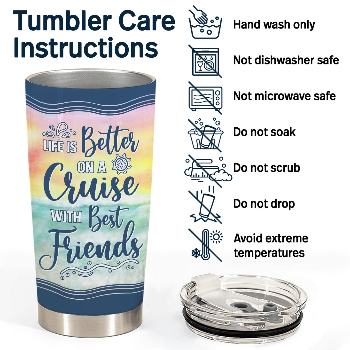 Traveling Bestie Life Is Better On A Cruise - Gift For Bestie - Personalized Custom Tumbler