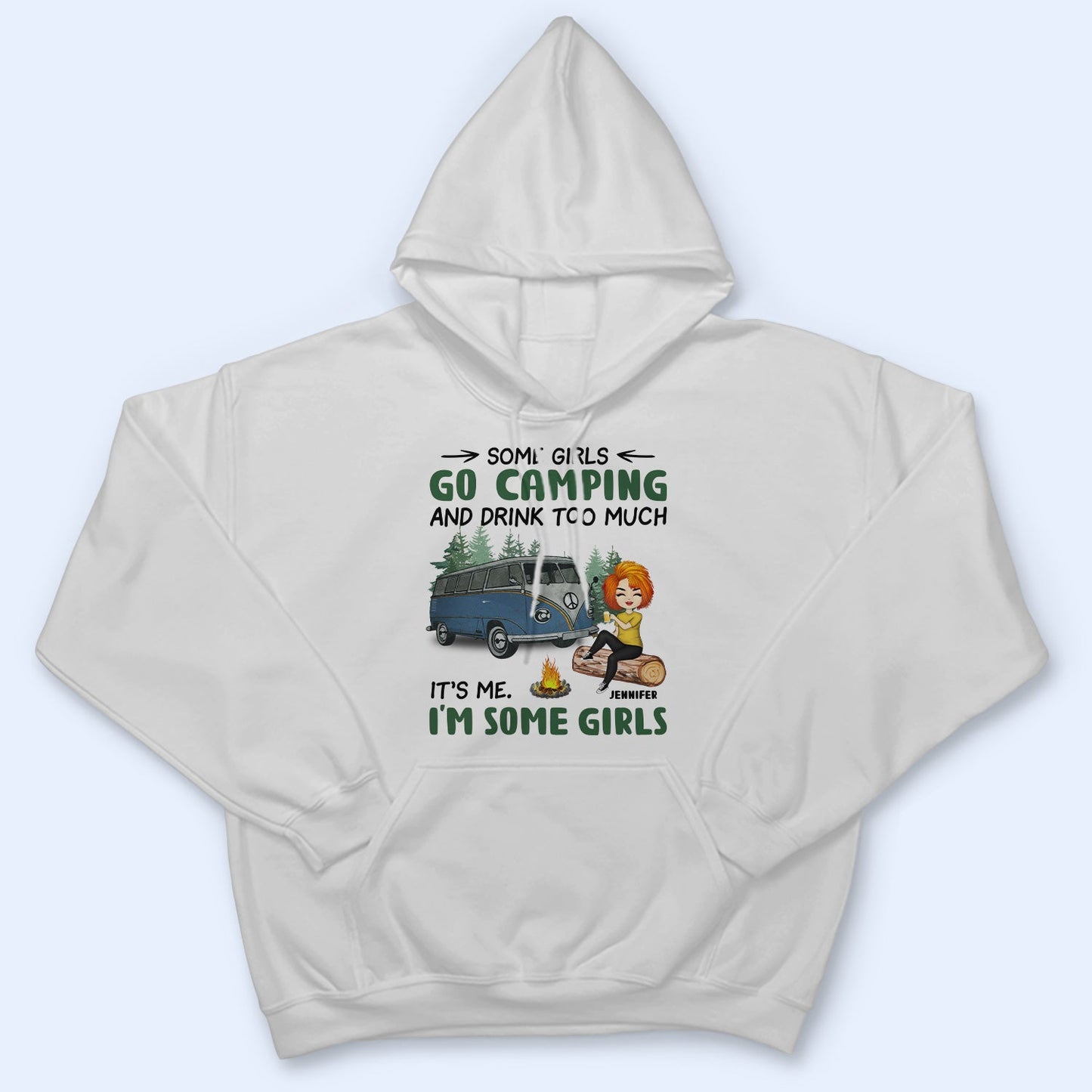 Camping Girls Go Camping & Drinking Too Much - Gift For Camping Lovers - Personalized Custom T Shirt