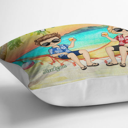 Beach Couple You Me & The Sea - Gift For Couple - Personalized Pillow