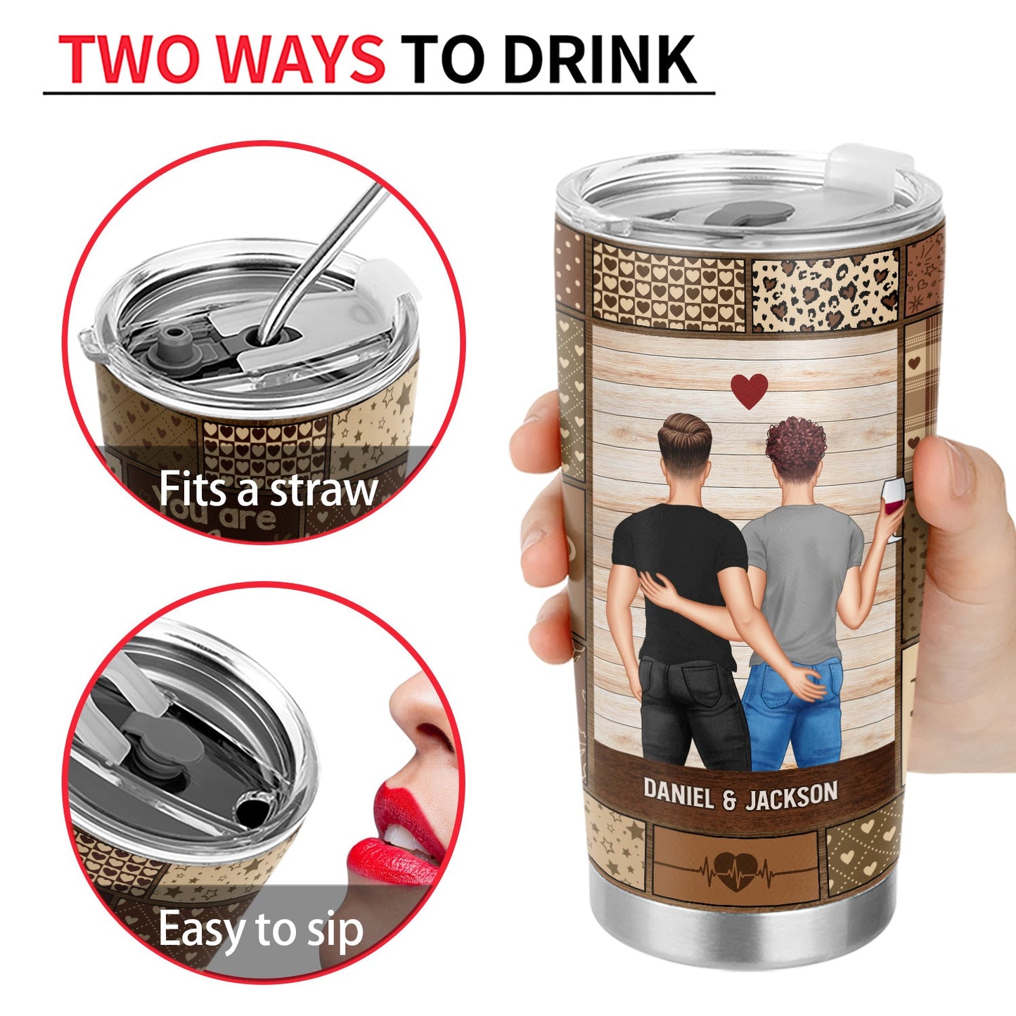 Couple You Are My Love You Are My Life - Gift For Couples - Personalized Tumbler