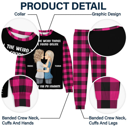 Couple My Favorite By Far - Gift For Couples - Personalized Unisex Pajamas Set