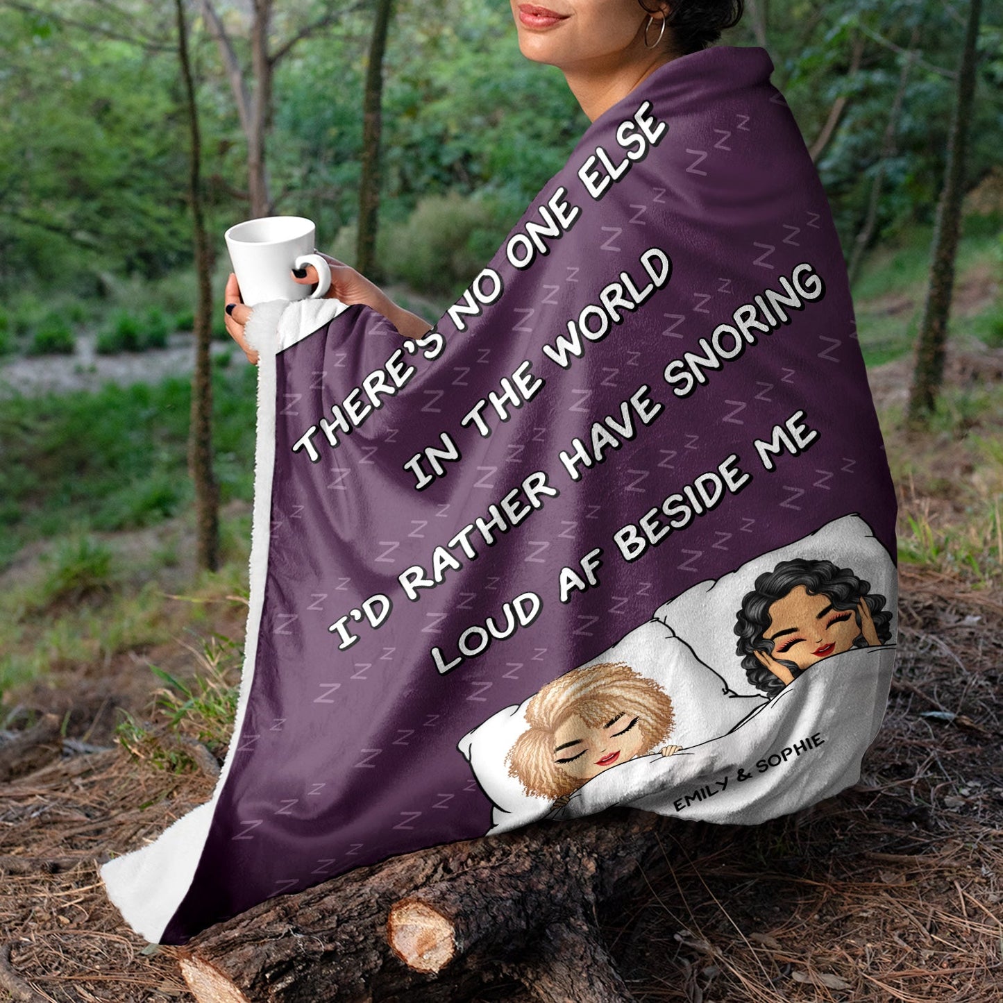 No One Else In The World - Gift For Couples - Personalized Fleece Blanket