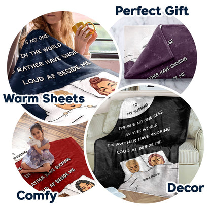 No One Else In The World - Gift For Couples - Personalized Fleece Blanket