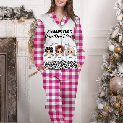 Bestie Sleepover Party Pajamas - Gift For Besties - Personalized Long Pajamas Set