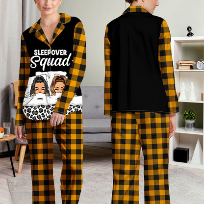 Bestie Sleepover Party Pajamas - Gift For Besties - Personalized Long Pajamas Set