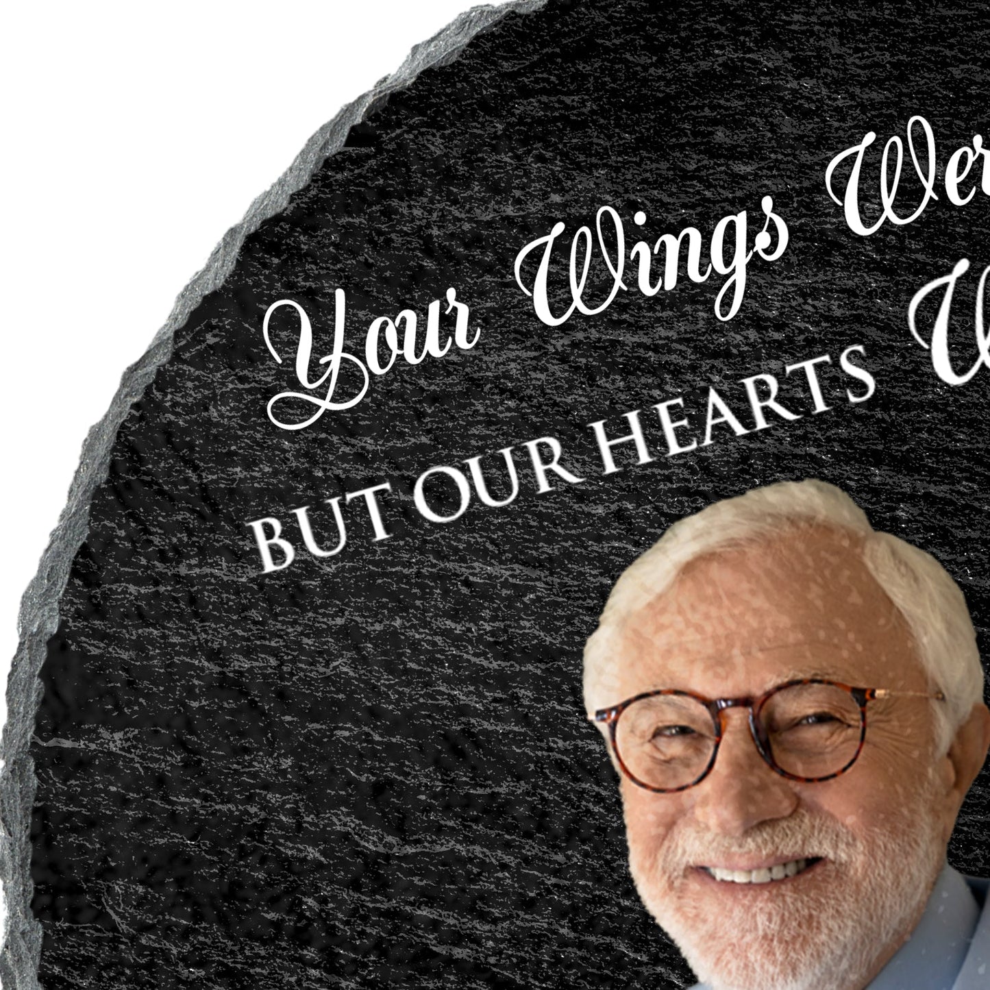 Custom Photo Cardinals I'm Always With You - Memorial Gift - Personalized Circle Memorial Garden Stone