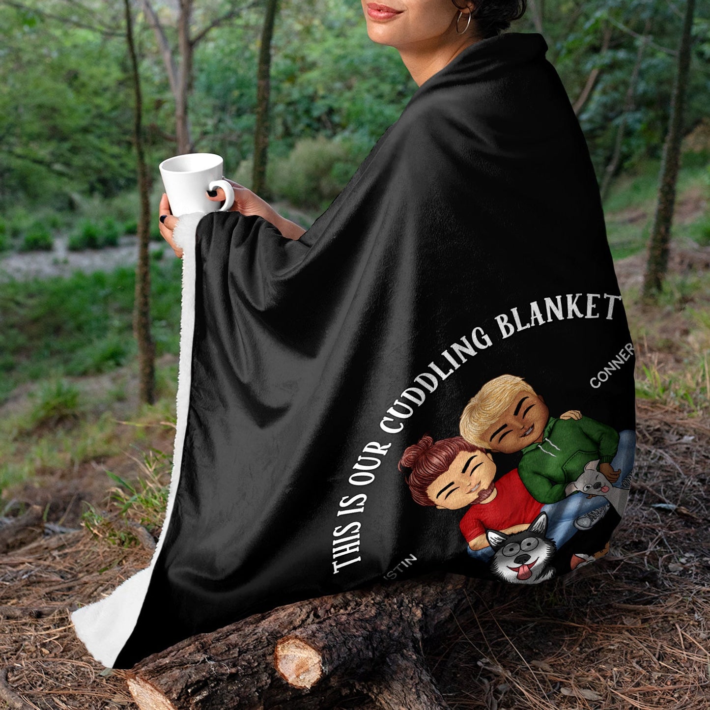 This Is Our Cuddling Blanket - Gift For Pet Lovers Couple - Personalized Fleece Blanket