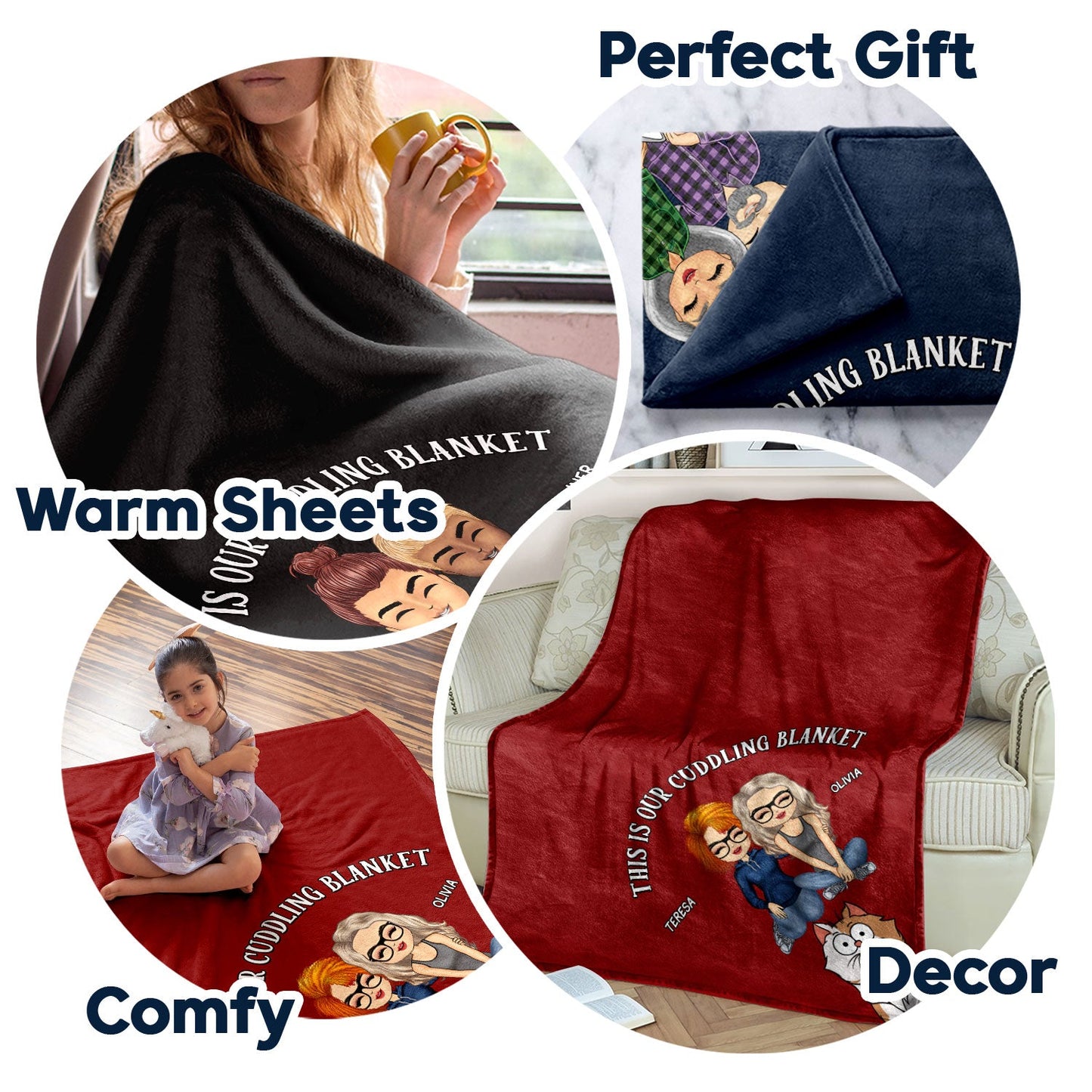 This Is Our Cuddling Blanket - Gift For Pet Lovers Couple - Personalized Fleece Blanket