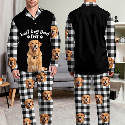 Custom Photo Best Mom Ever - Gift For Pet Lovers - Personalized Long Pajamas Set