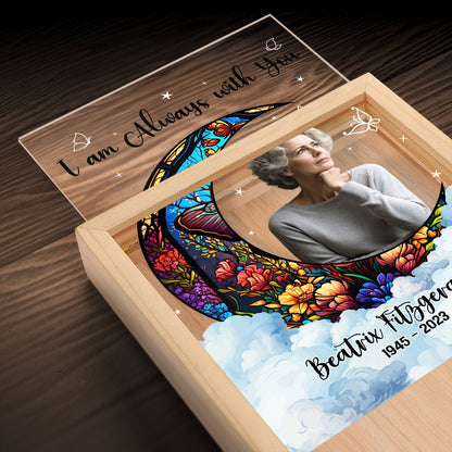 Custom Photo Always With You - Memorial Gift - Personalized Picture Frame Light Box