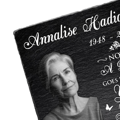 Custom Photo In Loving Memory - Memorial Gift For Family - Personalized Rectangle Memorial Garden Stone