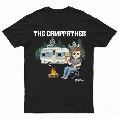 The Campfather - Gift For Camping Father - Personalized T Shirt