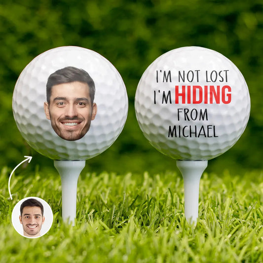 Custom Photo I'm Not Lost - Personalized Golf Ball The Next Custom Gift Gifts