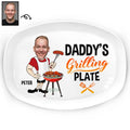 Custom Photo Daddy's Grilling Plate - Personalized Plate