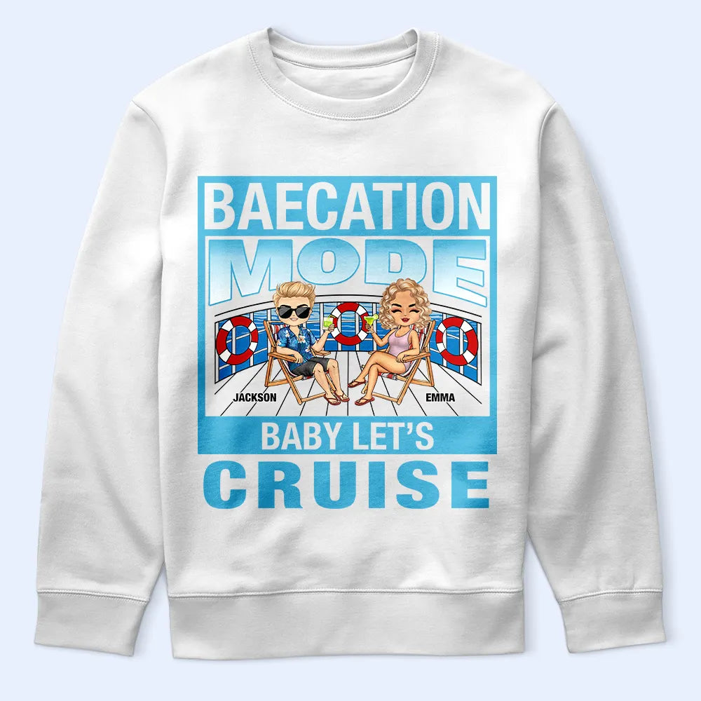 Cruise Couple Travel Baecation Mode - Personalized T Shirt