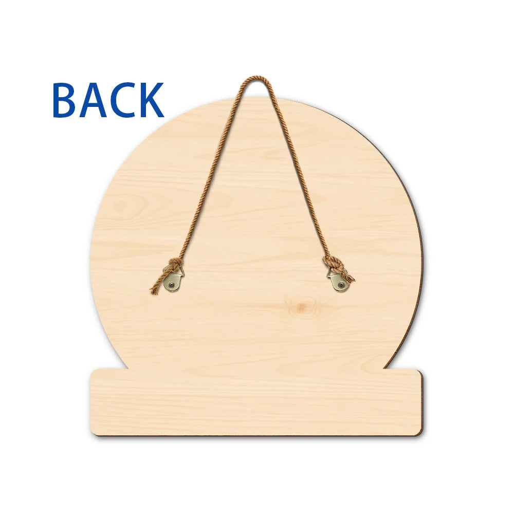 Thanks For Popping By - Personalized Custom Shaped Wood Sign