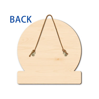 Thanks For Popping By - Personalized Custom Shaped Wood Sign