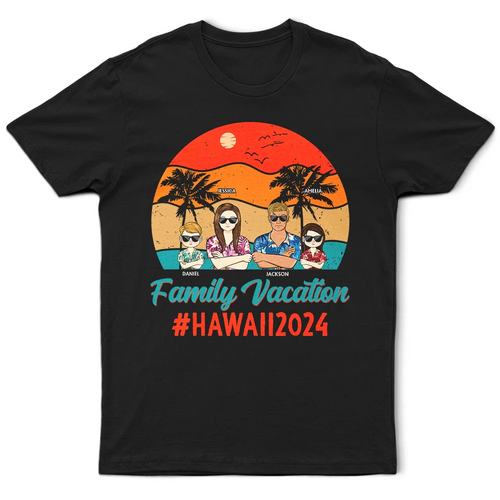 Family Vacation Hawaiian Shirt - Personalized T Shirt