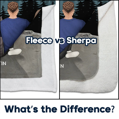 Our Love Was Written In The Star - Personalized Fleece Blanket, Sherpa Blanket