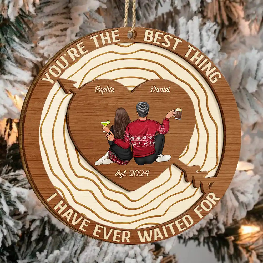 The Best Thing I Never Planned - Personalized 2-Layered Wooden Ornament