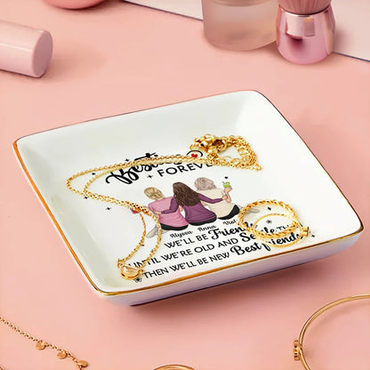 Besties Forever Our Friendship Is Endless - Personalized Ring Dish