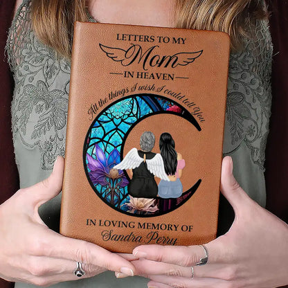 Memorial Letters To Loved One In Heaven - Personalized Leather Journal