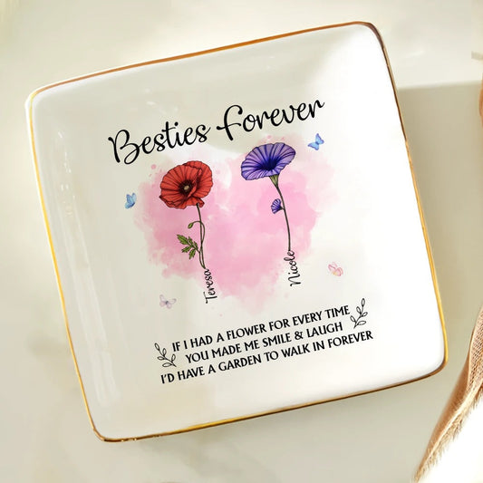 If I Have A Birth Flower - Personalized Ring Dish