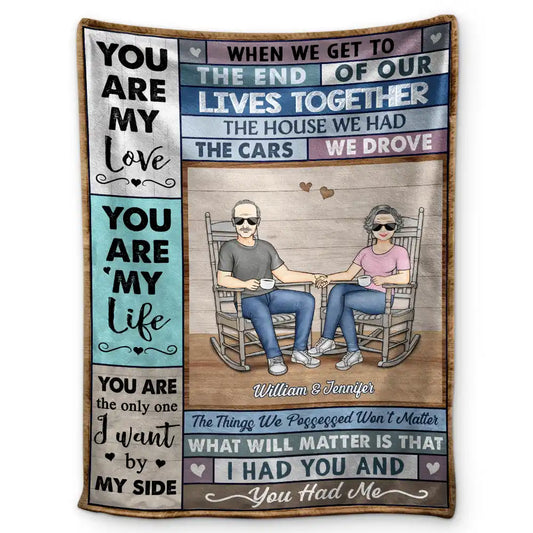 I Had You And You Had Me Old Couple - Personalized Fleece Blanket, Sherpa Blanket