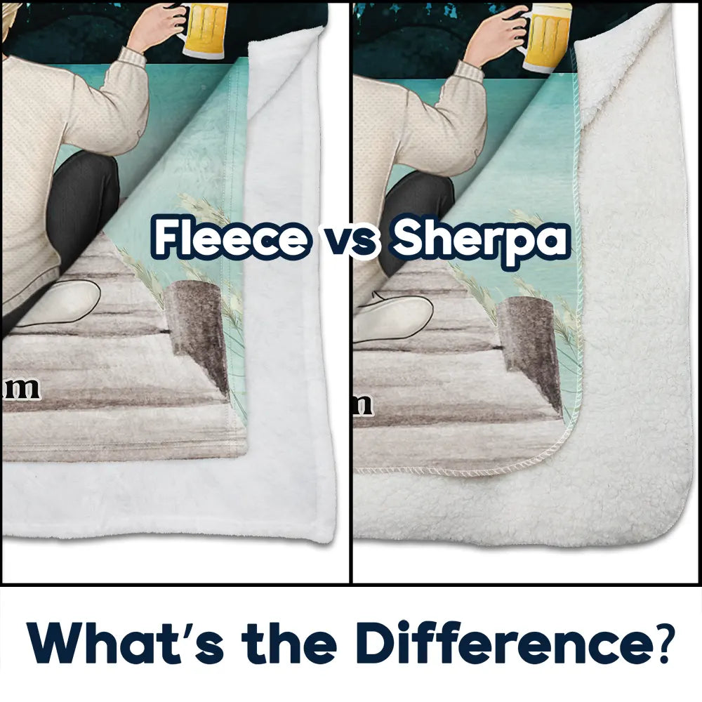 The Day I Met You Couple Calendar - Personalized Fleece Blanket, Sherpa Blanket