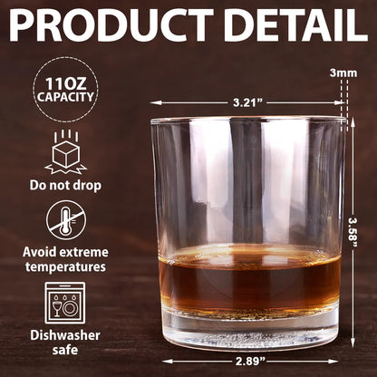I Promise To Always Be By Your Side - Personalized Engraved Whiskey Glass