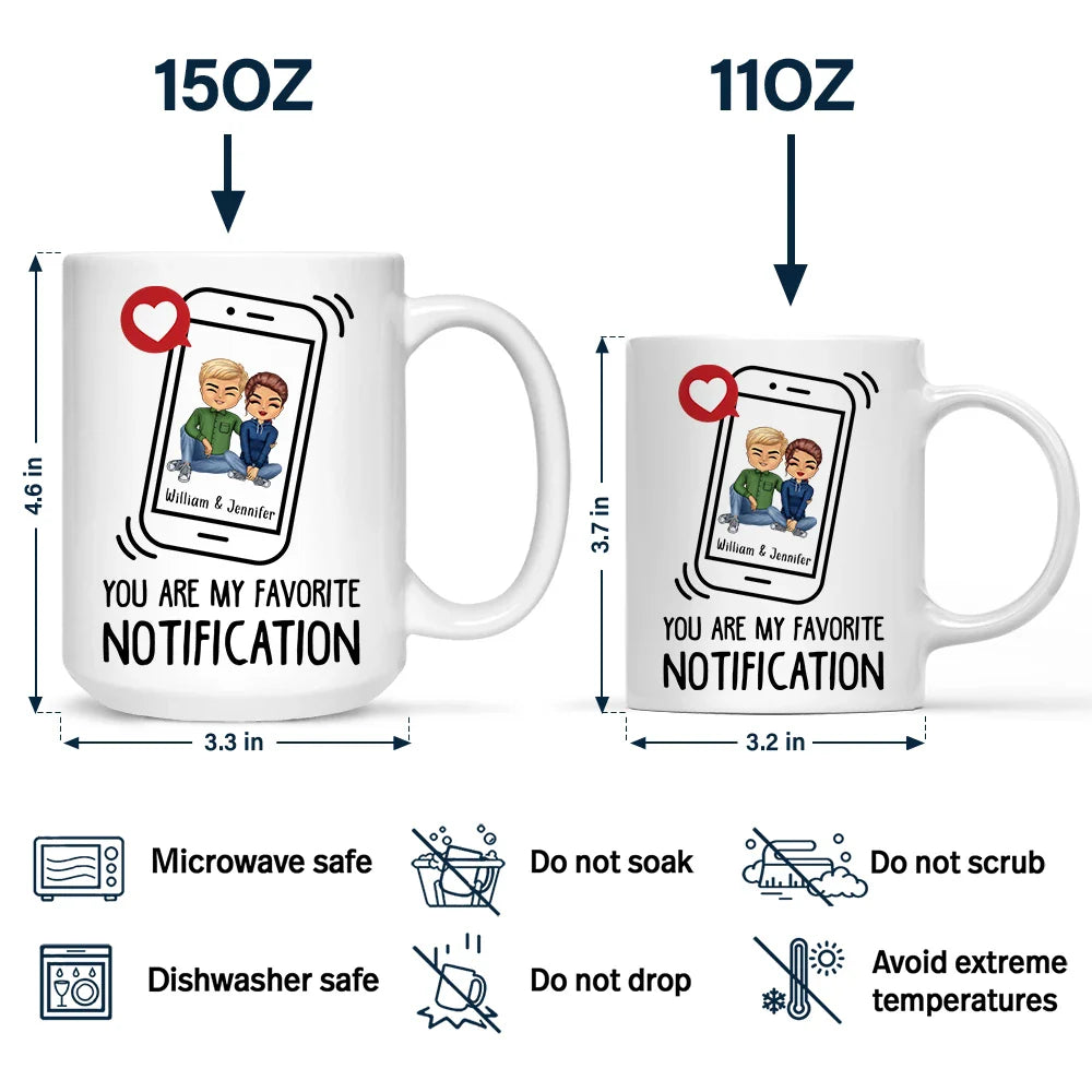 My Favorite Notification - Personalized Mug