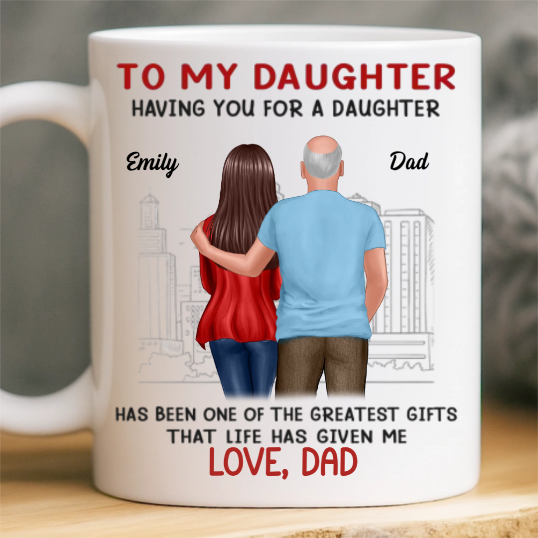 Custom Mug - Personalized Birthday Gifts For Mom, Dad, Daughter, Son - Love Flows Through Every Generation